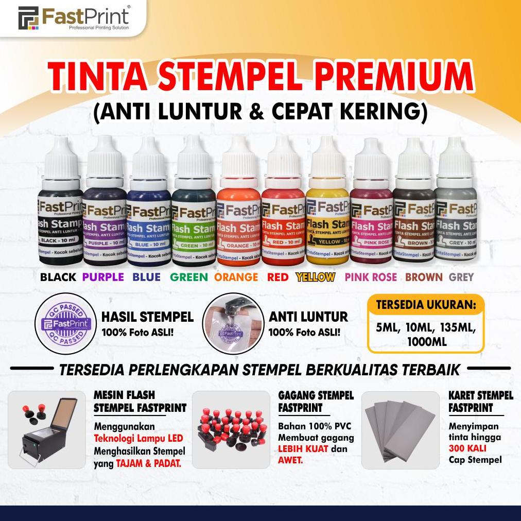 

((BISA COD)) Fast Print Tinta Stempel Flash Ink 10 ML