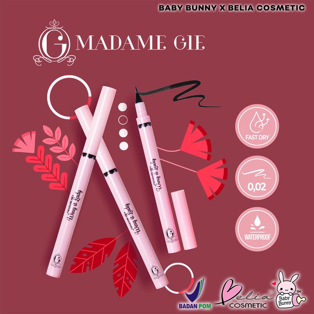 ❤ BELIA ❤ MADAME GIE Eyeready Liner &amp; Eye Wing It Lady Liner 1g | eyeliner waterproof spidol Madamegie