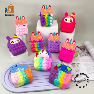 Mainan Tas Pop It Sling Bag Tas Selempang Jelly Mainan Anak Perempuan