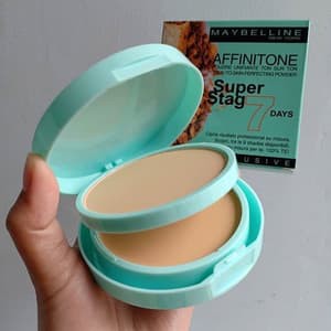 Bedak Maybellin Affinitone 2in1 Super Stag 7 Day Powder+Foundation