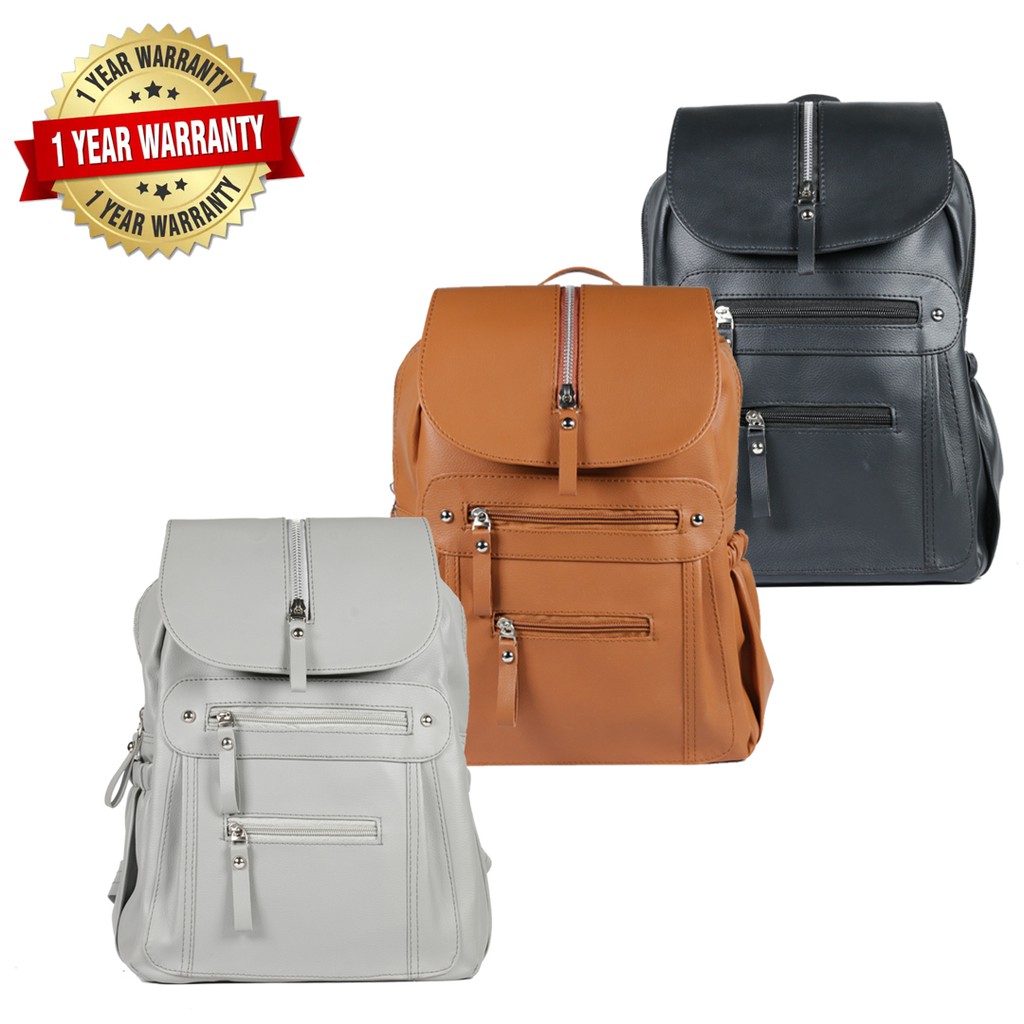 Tas Ransel Wanita Import Kantor Kerja Sekolah Kuliah Outdoor Trendy Koreaa - Warna Coklat