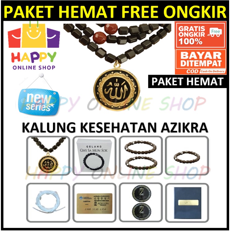 Kalung Terapi Kesehatan Original Dan  Sertifikat Azikra - Azhikra (Ada Bonus)