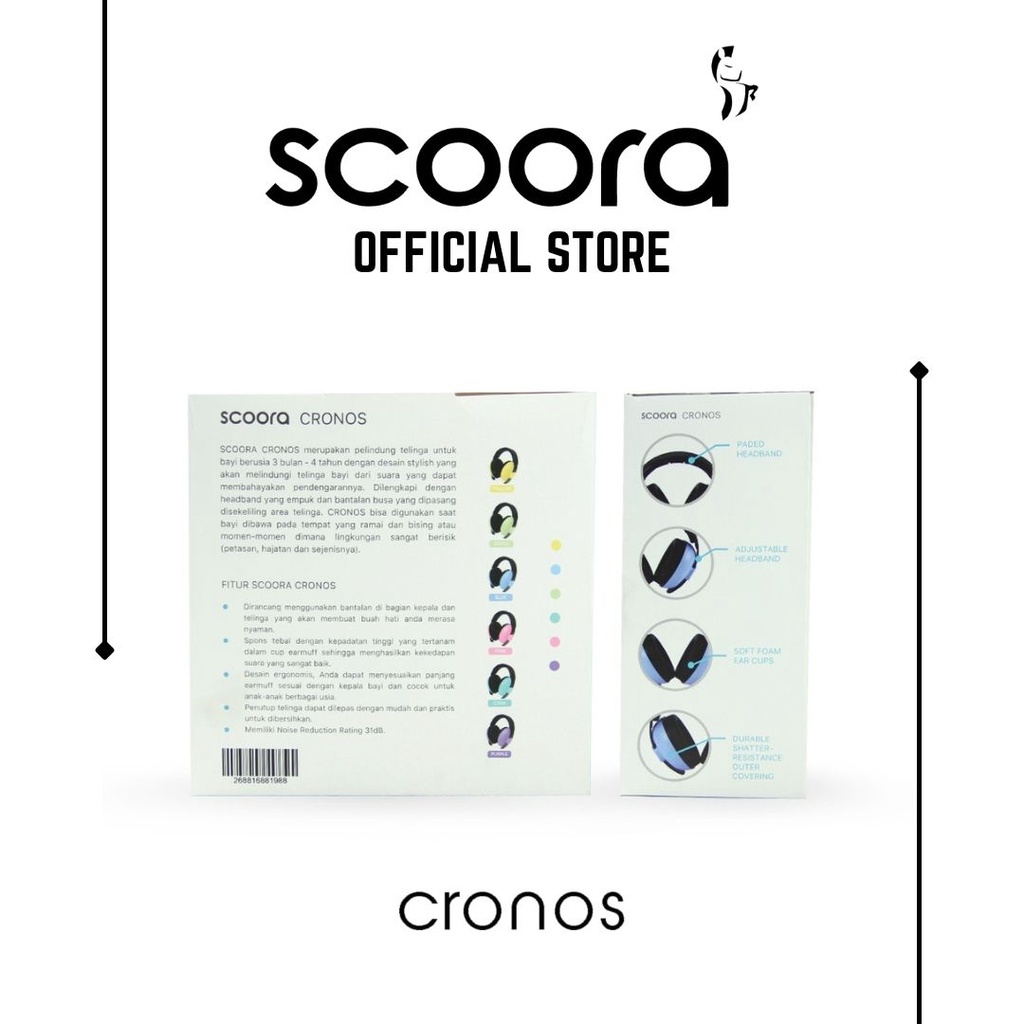 *FRAULEINCO* Scoora Cronos Earmuff OFFICIAL / Alat Pelindung Telinga Bayi