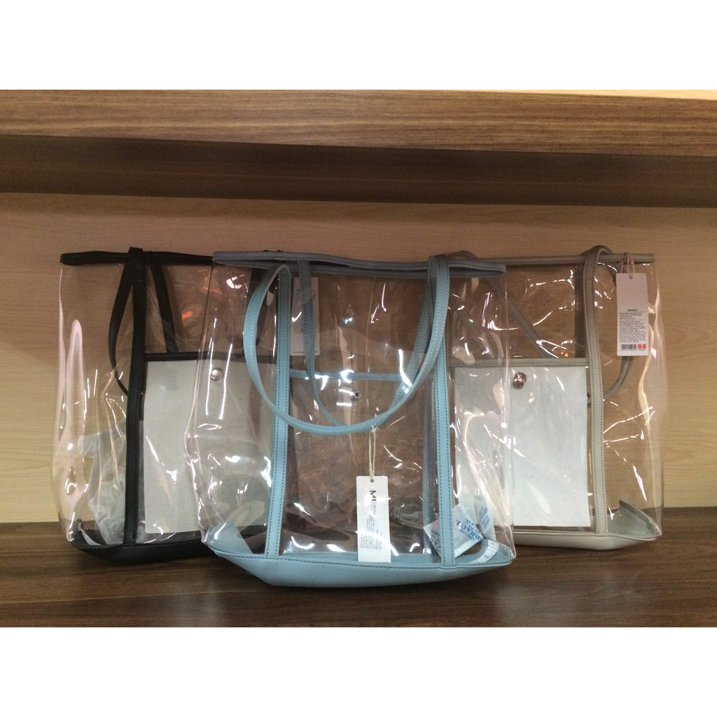 Transparant Casual Shoulder Bag Tas Selempang Transparan Miniso
