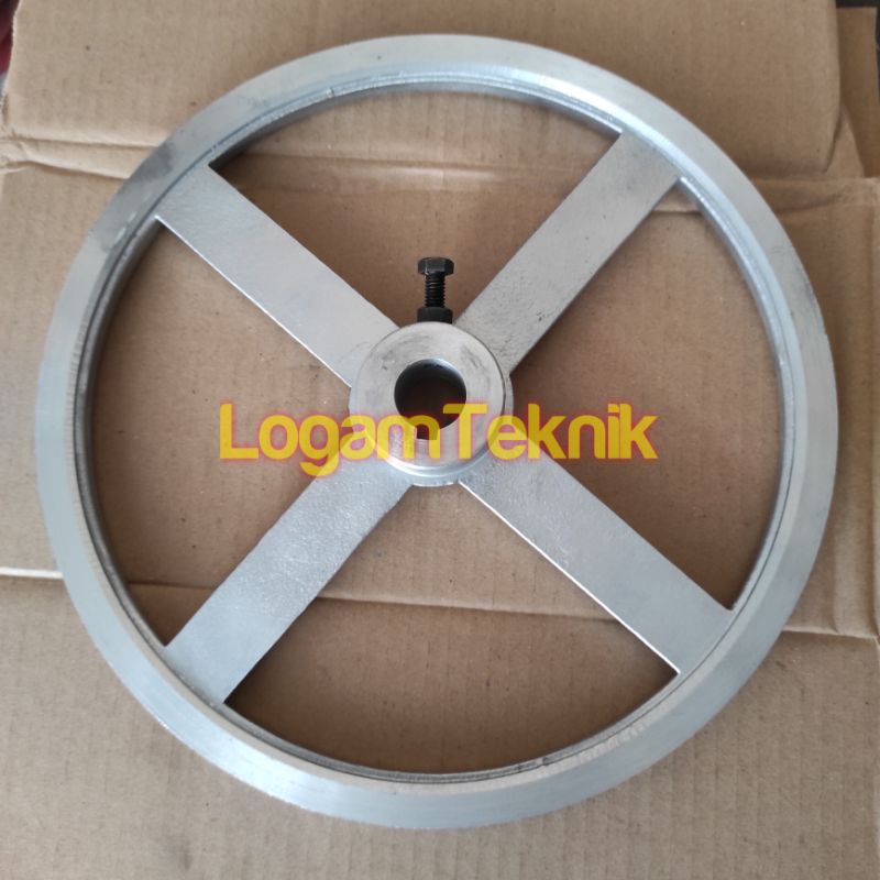 Pulley puli A1 - 30 cm lubang as 20 mm pully alumunium