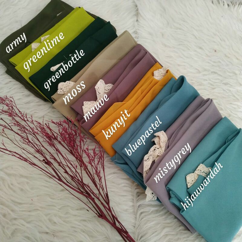 READY STOCK Hijab instan segitiga renda JIilbab Instan Segiempat Jilbab Instan Segitiga pita-1