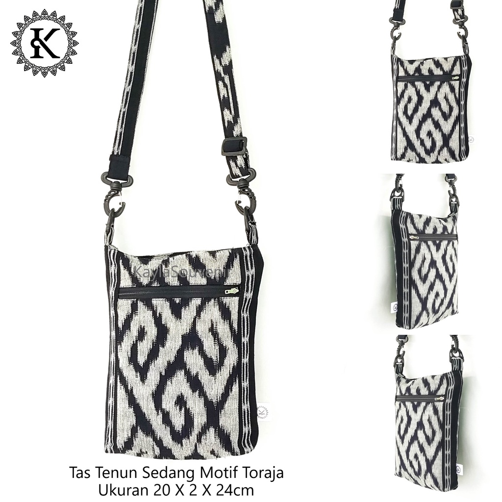 Tas Selempang Tenun / Sling Bag Tenun Sedang - Kain Etnik