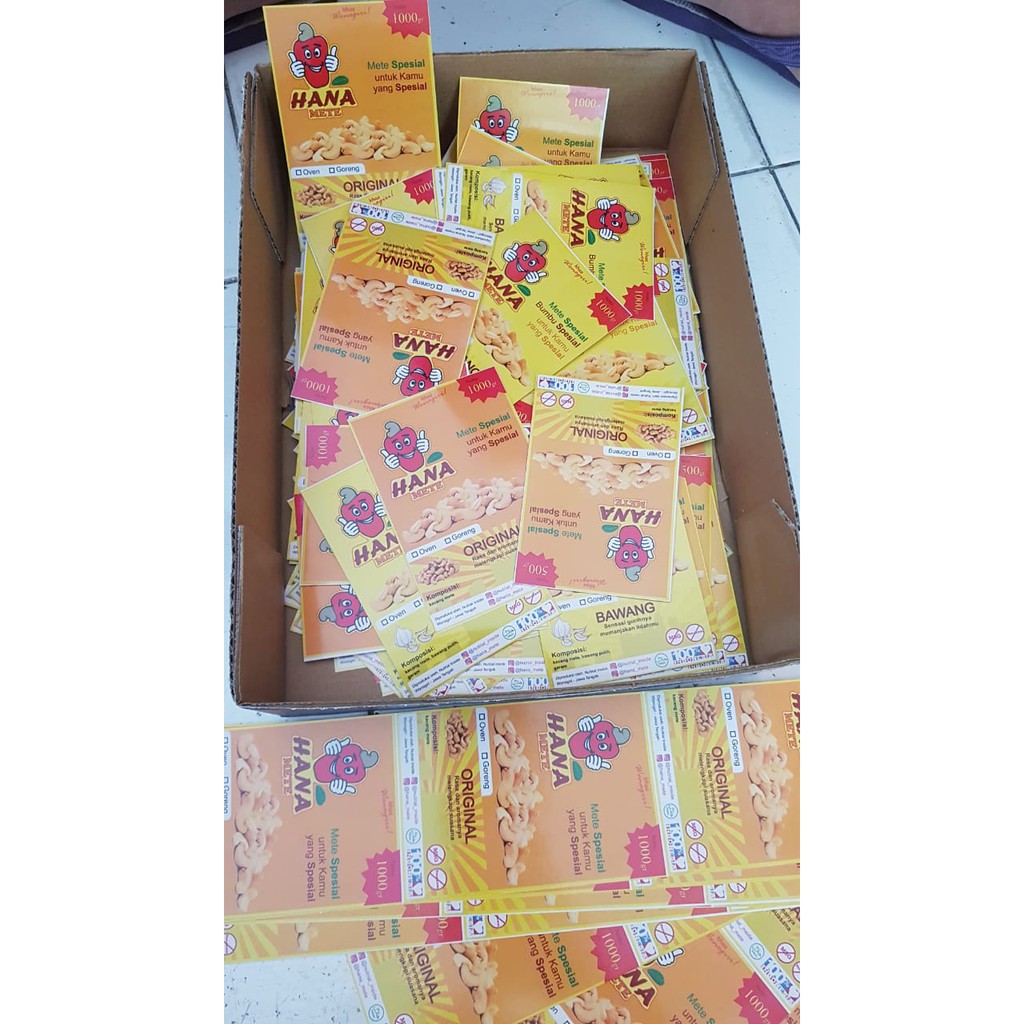 

PRINT / CETAK STICKER - LABEL KEMASAN MURAH BERKUALITAS A3+ HARGA NEGO BANGET