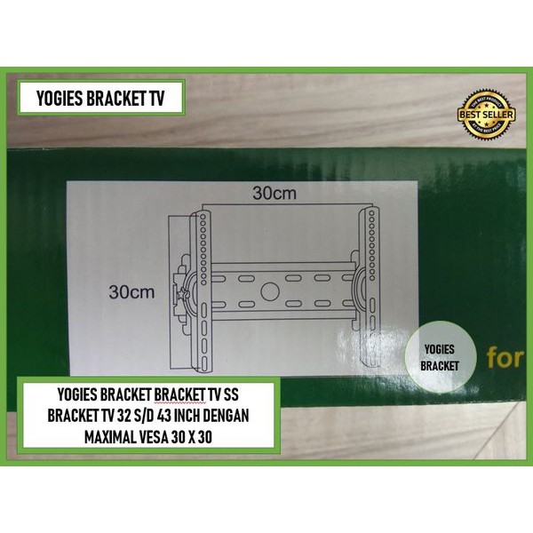 BRACKET TV 43 INCH - BRACKET TV LCD LED PLASMA TV - BRACKET TV UNIVERSAL - YOGIES BRACKET SURABAYA