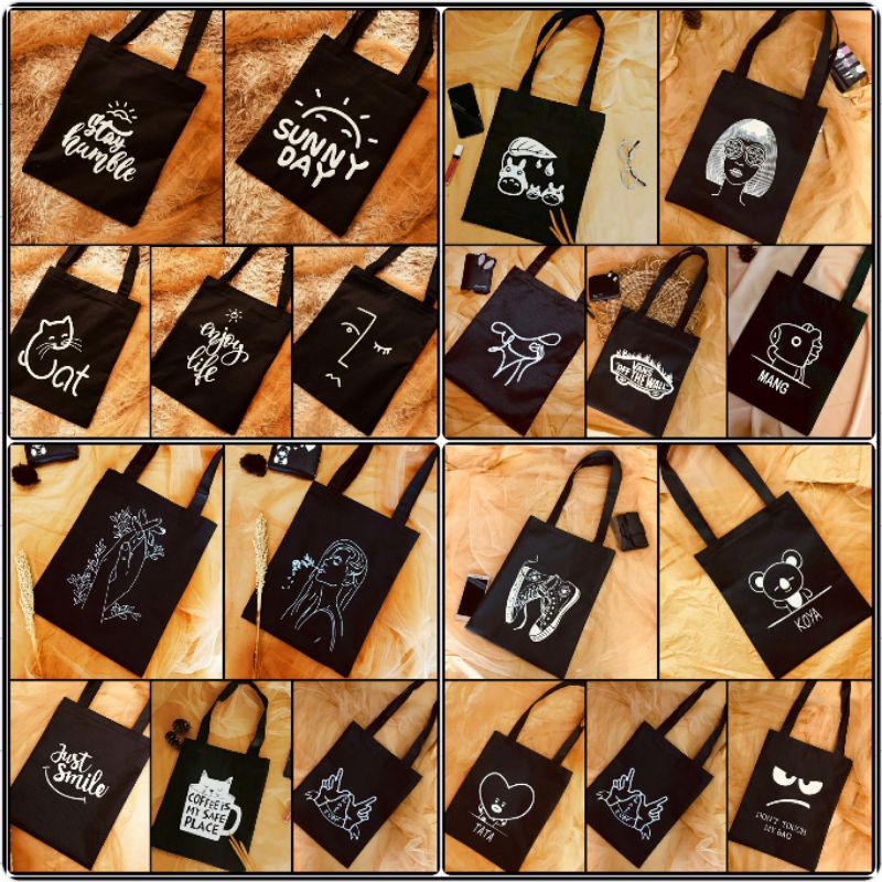 [RESLETING] Vinderu Totebag Hitam Part 3