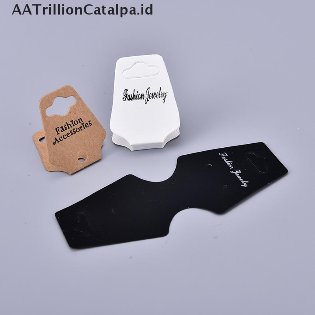 【AATrillionCatalpa】 50Pcs Jewelry Necklace Bracelet Hanging Holder Jewerly Display Paper Cards ID