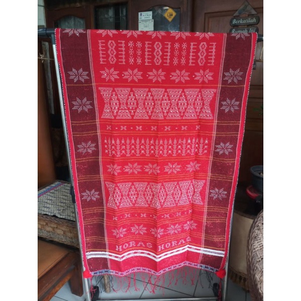 ulos sadum raja merah sisi maroon jumbo