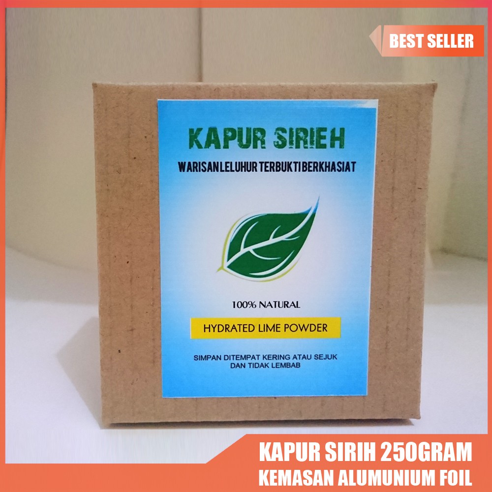 

Kapur Sirih 250gr Kemasan Alumunium Foil