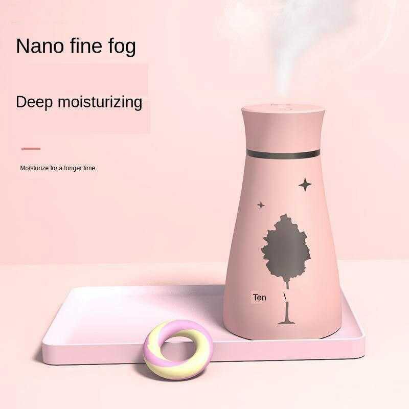 Ultrasonic Air Humidifier Aromatherapy LED Light 200ml