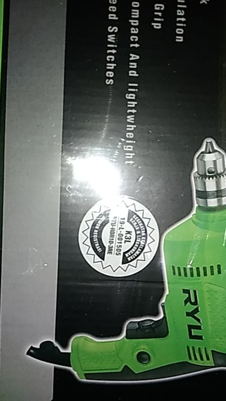 Tekiro Ryu Mesin Bor Tangan Listrik 10mm Rdr 10-3re