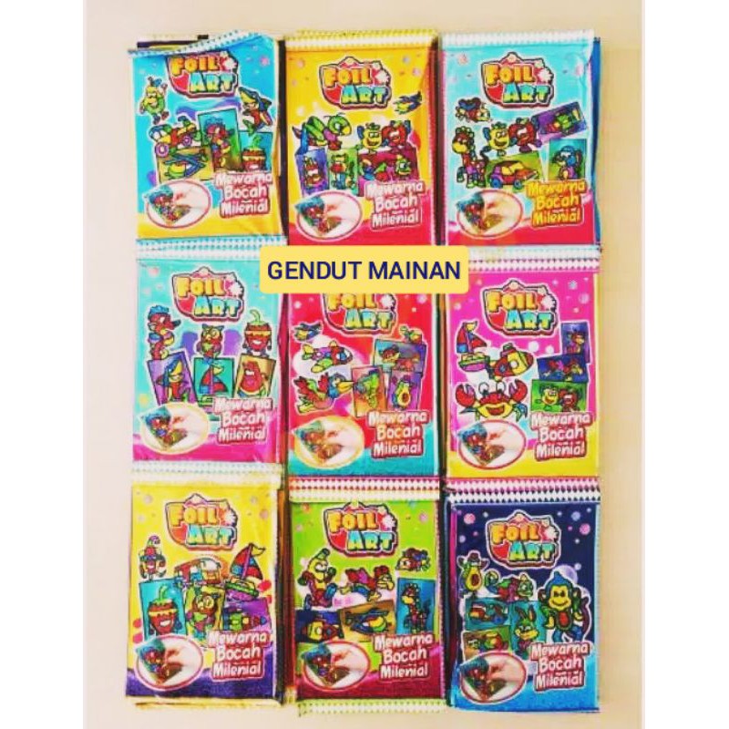 MAINAN MEWARNAI EDUKASI FOIL ART - MAINAN EDUKASI ANAK