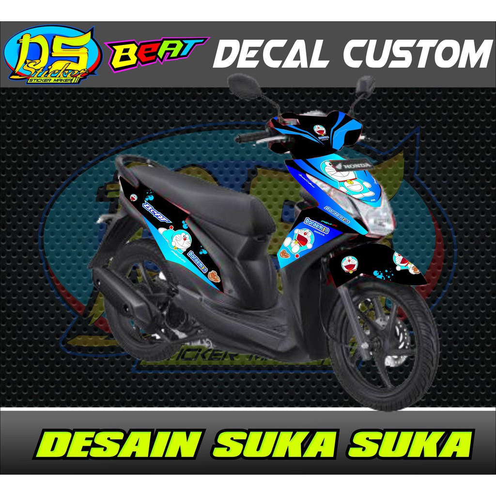 Deccal Stiker Honda Beat FI Doraemon Shopee Indonesia