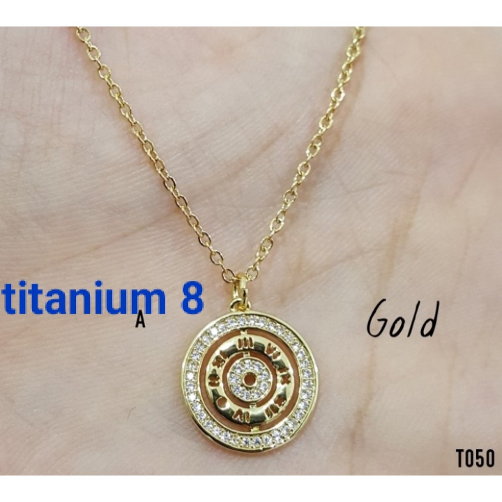 Kalung Titanium Wanita Anti KaBSt Perhiasan Premium