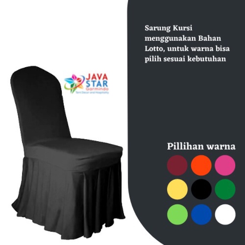 Sarung Kursi Rempel | Cover Chair | Sarung Kursi Banquet