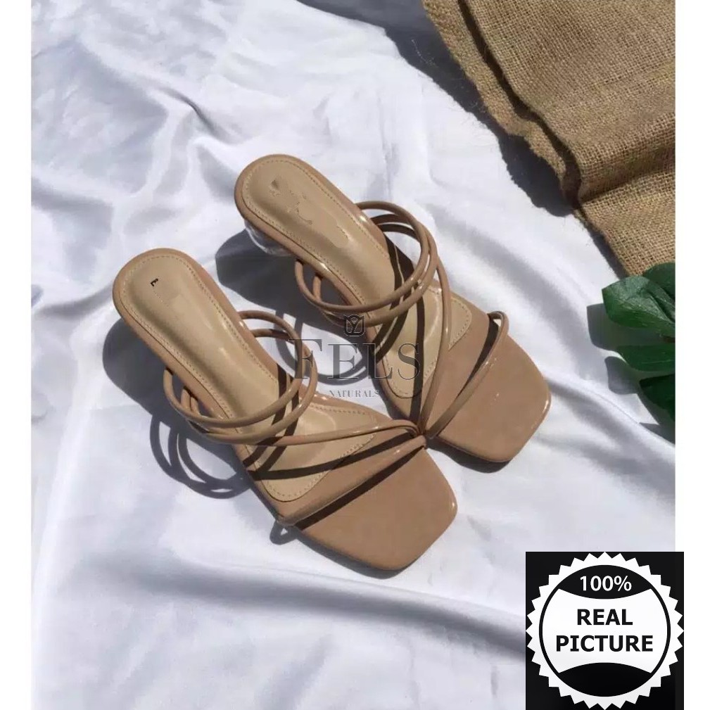 sandal heals hak kaca anna