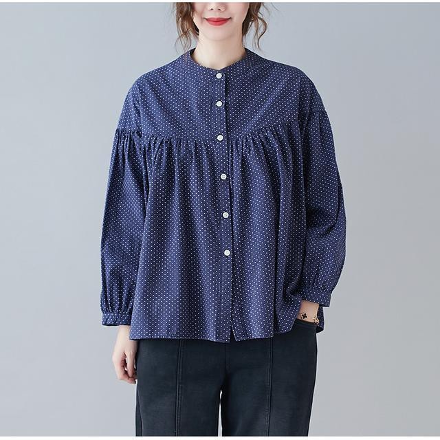 POLKA BLOUSE - blouse polka / atasan polkadot / blouse wanita / blouse kekinian / blouse cantik / simple blouse / blouse polos