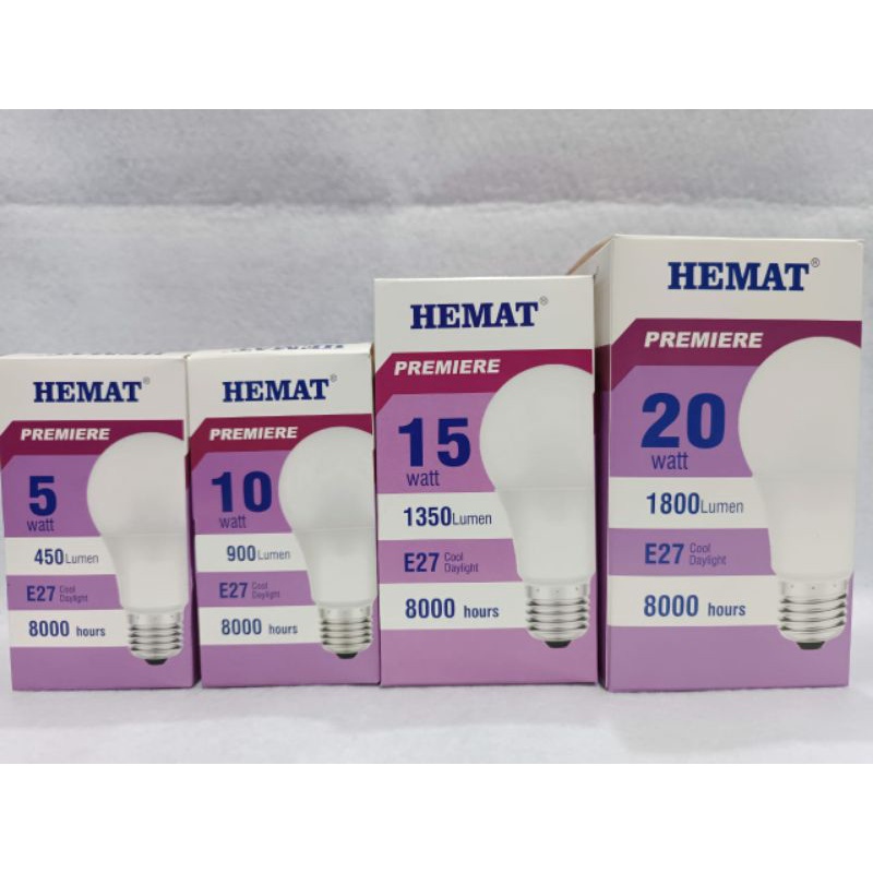 Jual HEMAT Lampu Led Hemat Premiere 5/10/15/20watt | Shopee Indonesia