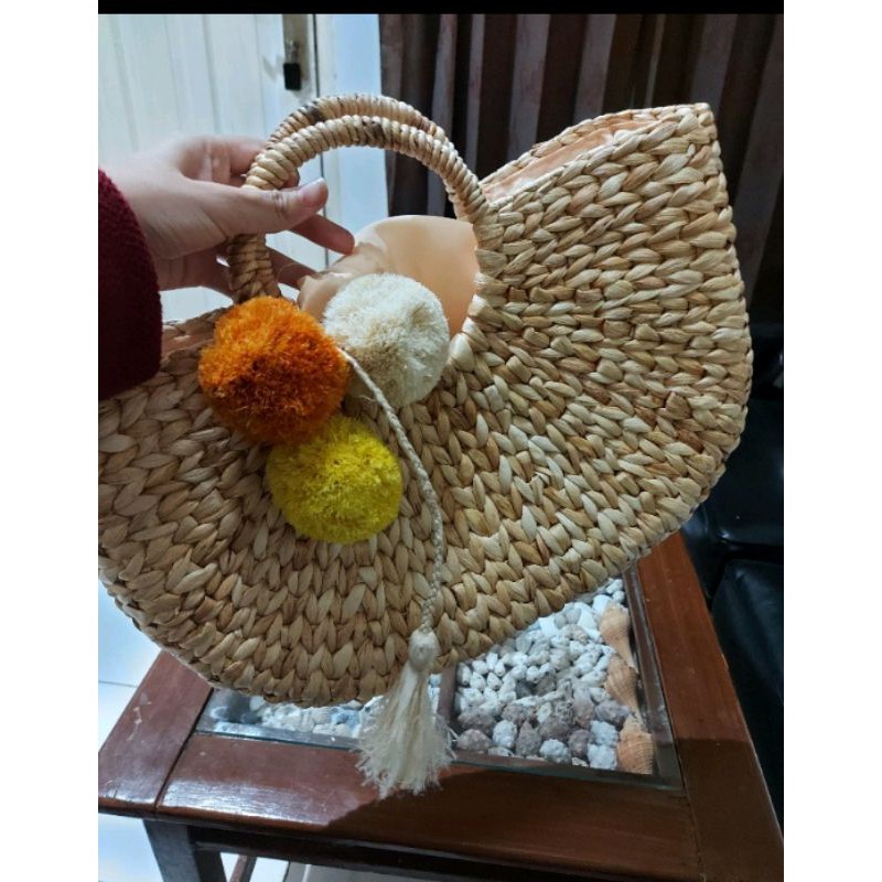 Tas Enceng Kipas /Grosir Tas Enceng / Tas Enceng Gondok / Tas Wanita / Tas Tote