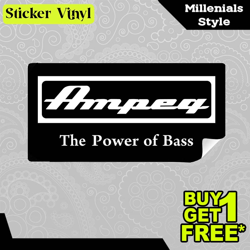 

Stiker Sticker AMPEG Guitar Bass Amp Amplifier Desain Keren dan Kekinian Aesthetic Bahan Vinyl Satuan Anti Air