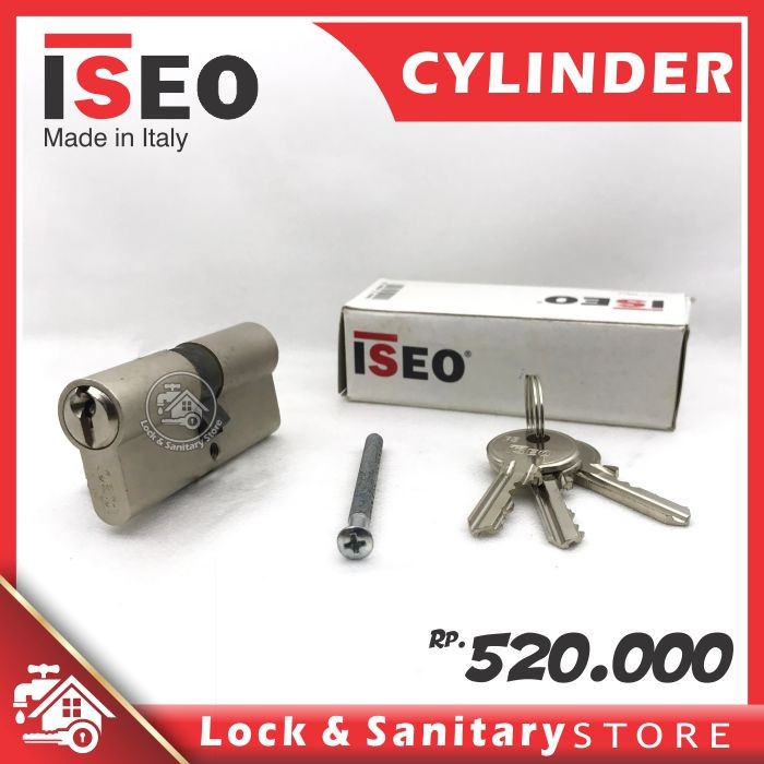 Double Cylinder ISEO F5 70 mm PB, Kunci Pintu Itali, Cylinder Pintu