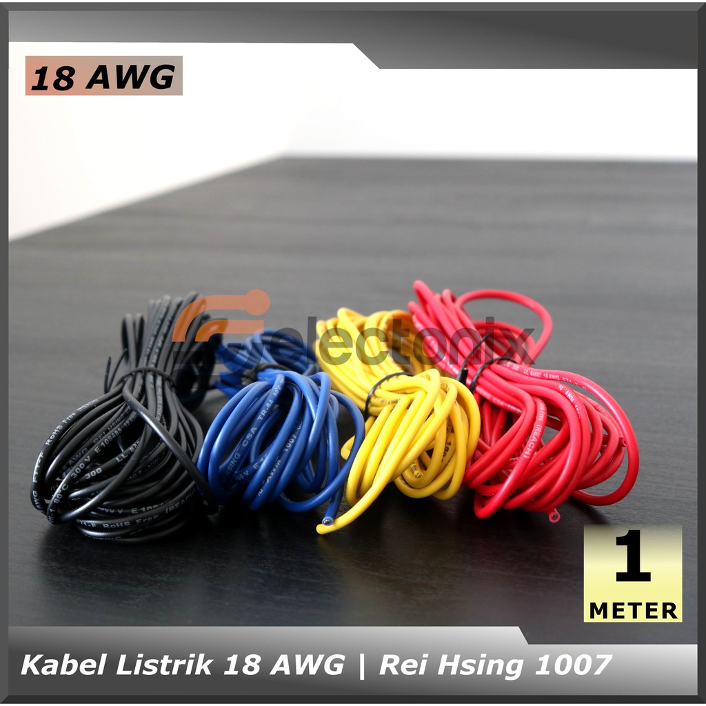 Kabel Listrik 18 AWG | ReiHsing UL1007 [610m]