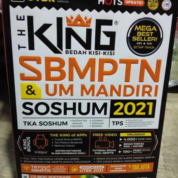 

❤BISA COD❤ buku the king bedah kisi kisi sbmptn 2021 soshum