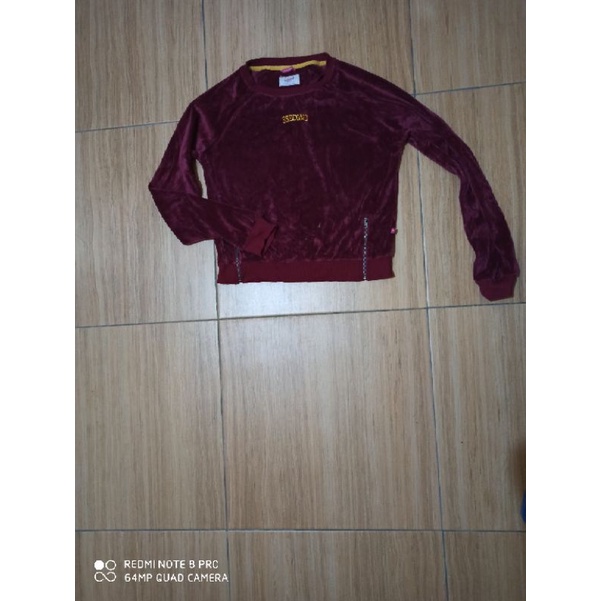 preloved Sweater wanita bludru sweater jaket 3 second original