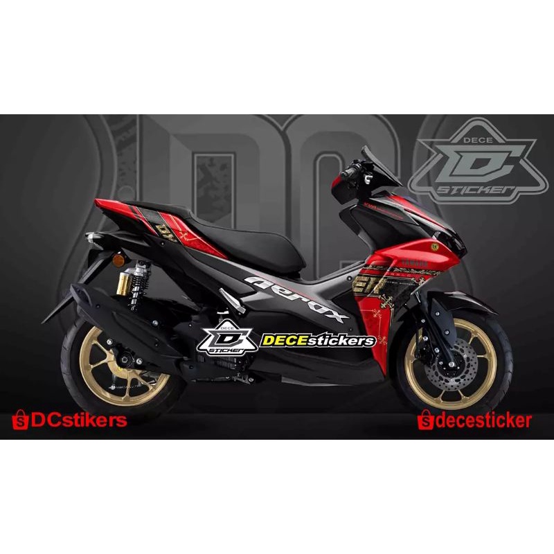 decal aerox 155, decal new aerox 155 connected