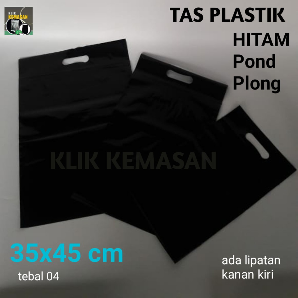 

TAS PLASTIK HITAM 35X45CM PLONG/TAS MALL TAS POND TAS PRODUK PAPERBAG