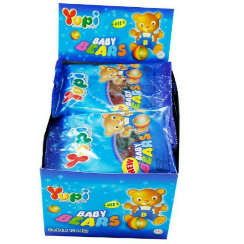 Yupi Baby Bears Murah (1 box 24pcs) permen enak dan murah