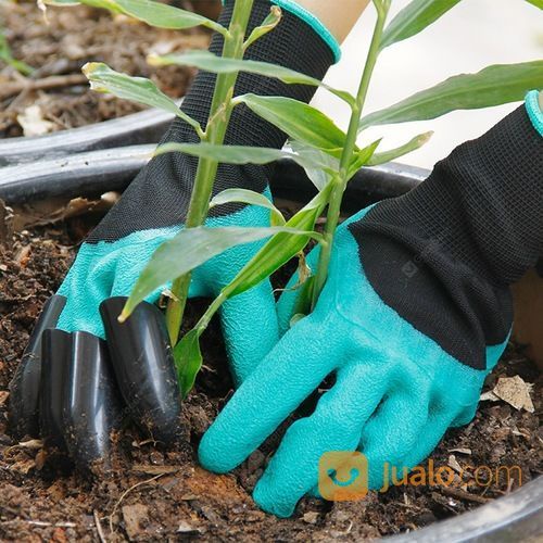 Sarung Tangan Kebun Karet Cakar Tanaman Peralatan Berkebun ANTISLIP Sarung Tangan Berkebun Garden Genie Gloves Cakar Penggali Gali Tanah Pertanian Praktis SPANDEX