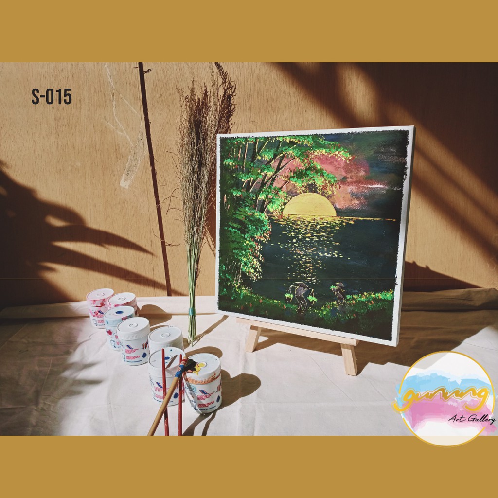 Lukisan Pemandangan Alam Kanvas | S-015