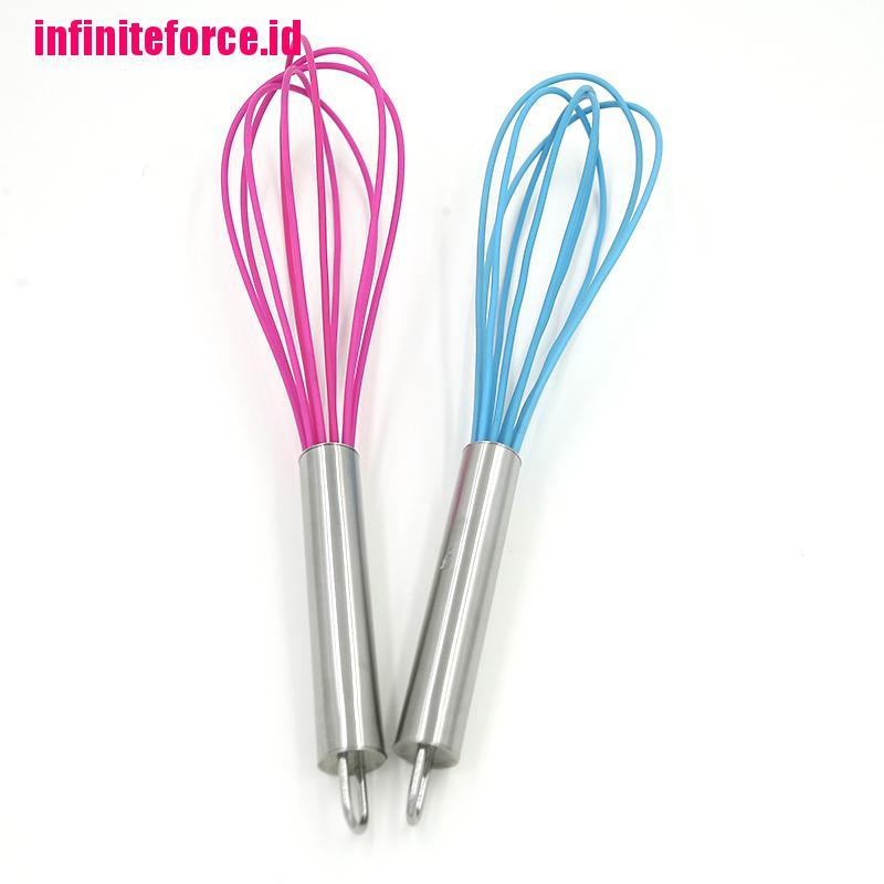 New Handle Whisk silicone Kitchen Mixer Balloon Wire Egg Beater Tool