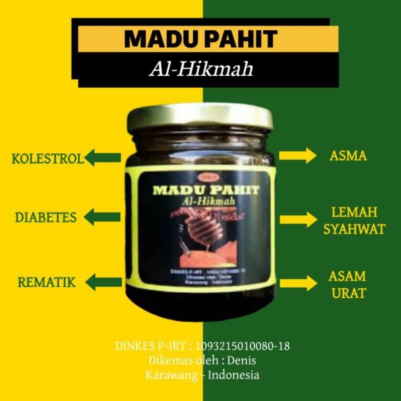 

Madu Pahit Al - Hikmah / Madu Kesehatan / Madu Kuat / Madu Hitam Pahit