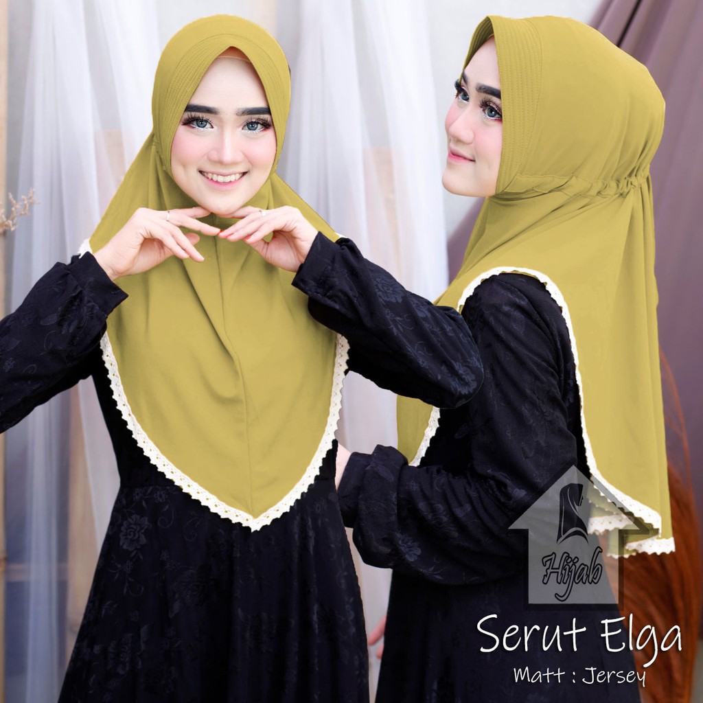 JILBAB INSTAN JERSEY TERBARU HIJAB BERGO SERUT ELGA KERUDUNG INSTAN BERGO TERMURAH RUMAH HIJA'B-Lemon