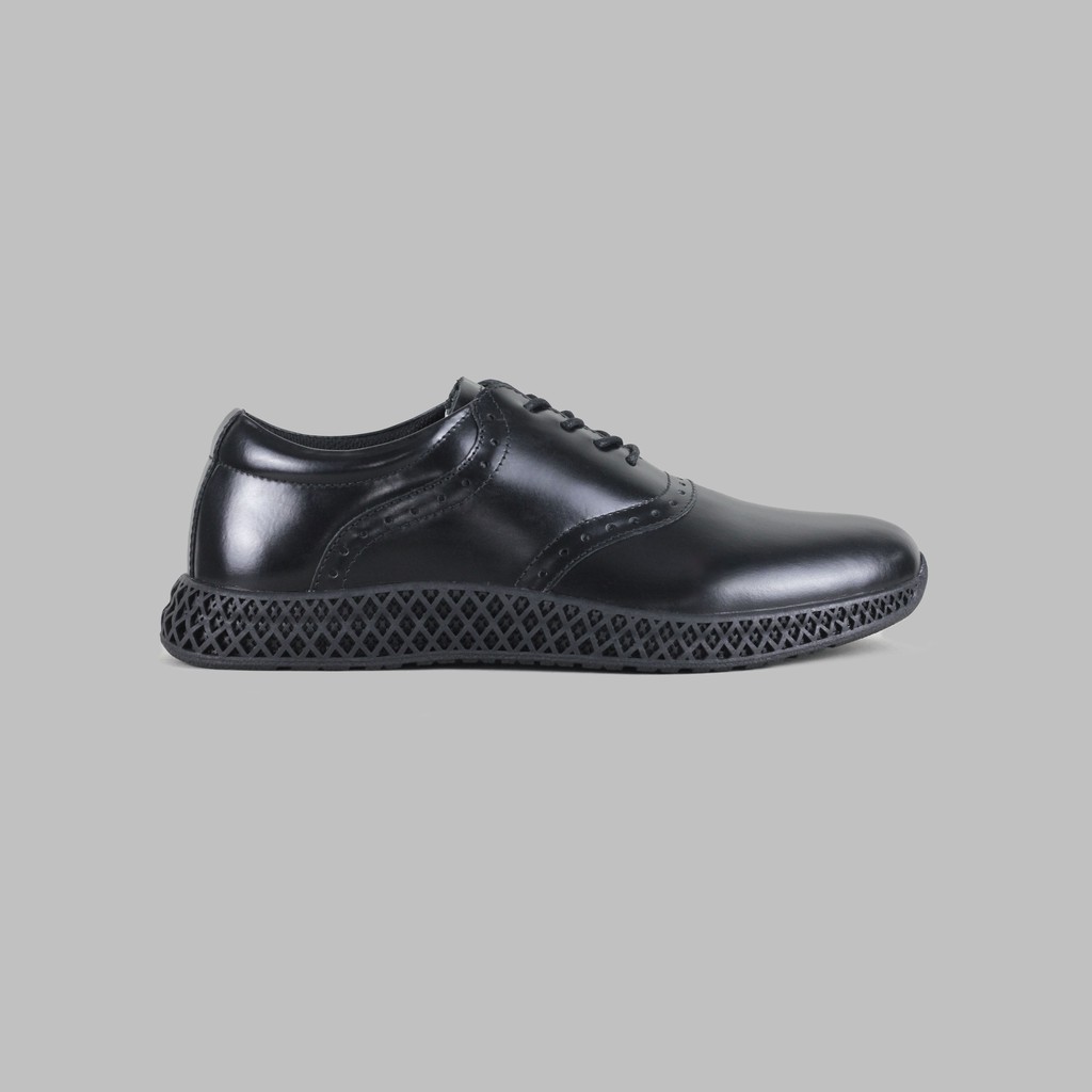 ARTAP Footwear - Sepatu Sneakers Pria Kulit Asli - Kluet PU Full Black