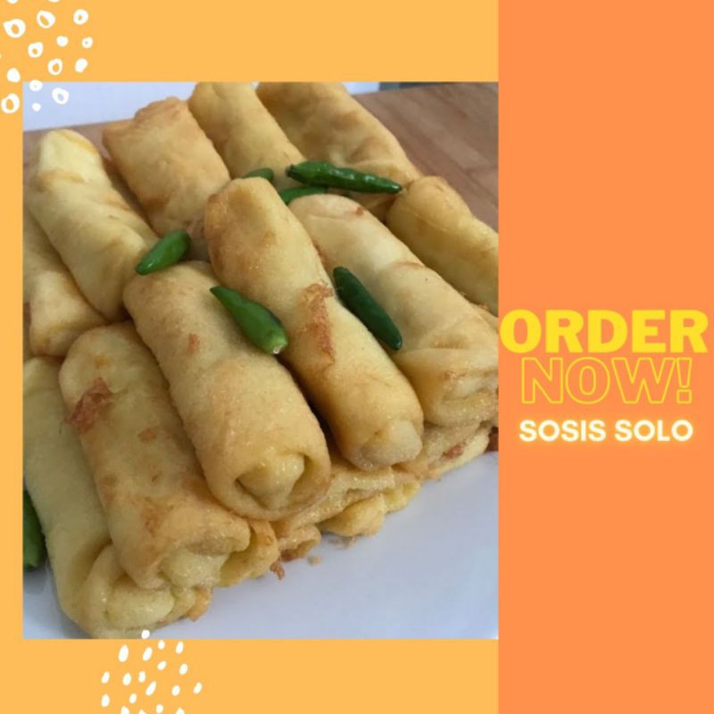 

Sosis solo (isi ayam+sayuran)