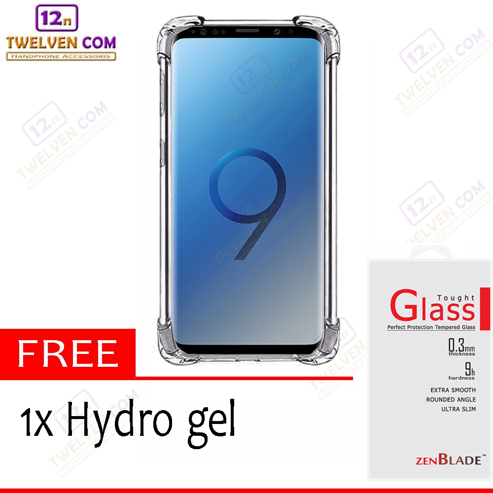 Case Anti Shock Anti Crack Softcase Samsung S9 Plus - Free Hydrogel Anti Gores