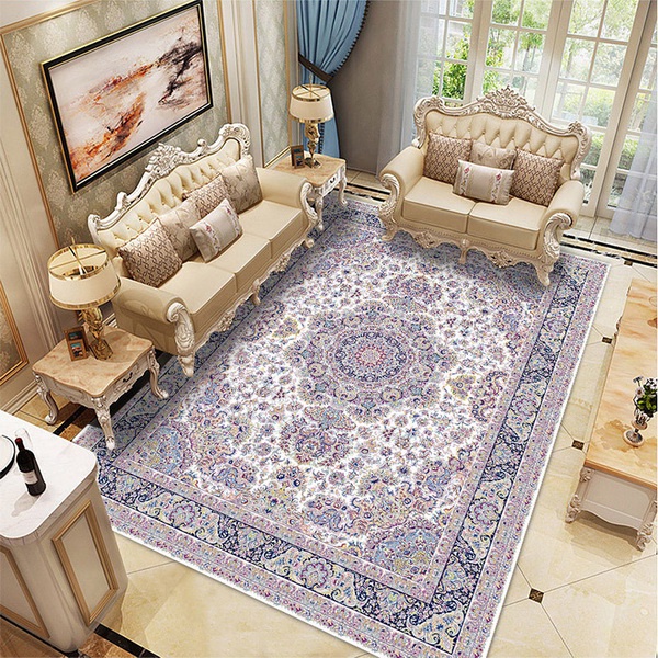 Karpet Minimalis Modern Gaya Eropa Motif Abstrack Ukuran Besar/Karpet Eropa Polyester