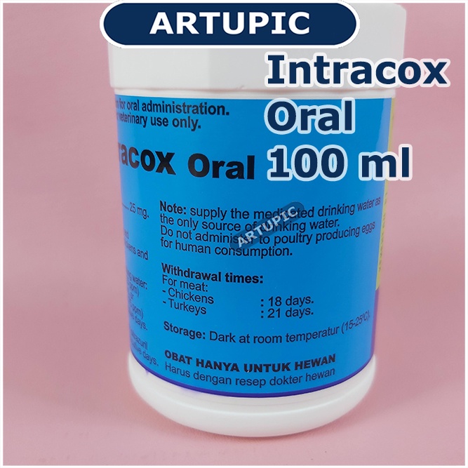 Intracox Oral 100 ml Obat Koksi Semua Stadium Ayam Babi Kambing Domba Ternak Hewan