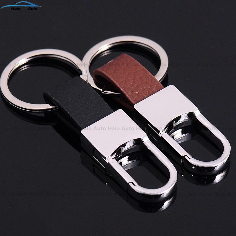 【Ready Stock】 Leather Strap Keyring Motorcycle Keychain Car keychain-No logo