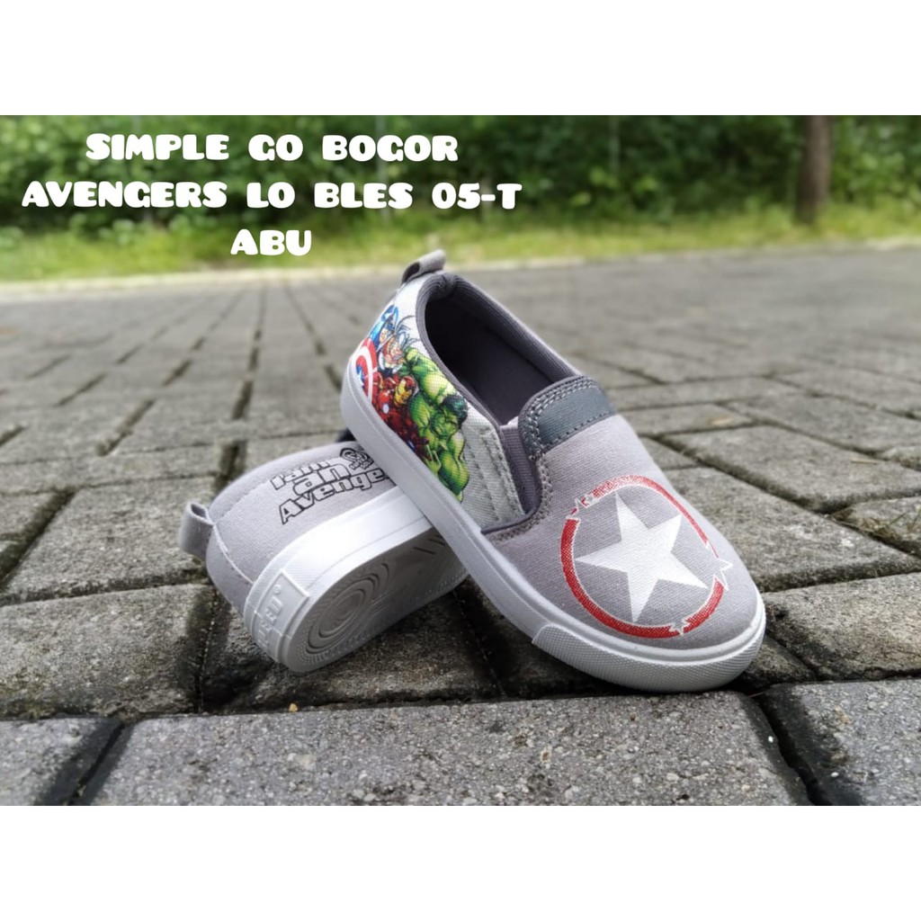 SEPATU ANAK TK-SD GAMBAR AVENGERS TERBARU SIZE 32-35