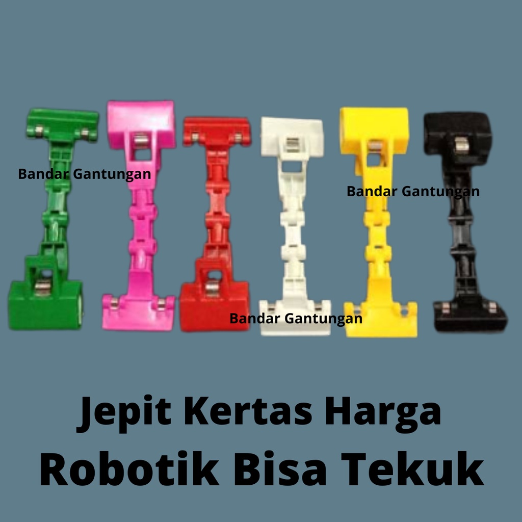 Jepit Harga Robot Kertas Harga Obralan / Penjepit Price Tag Promo Jepitan Robot Bisa Ditekuk(BH)