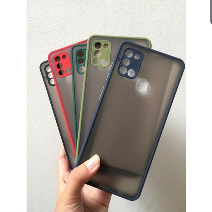 NEW SAMSUNG A03 A03 CORE A02 A02S M51 A01 CORE A21S CASE SOFT DOFF MATTE HARDCASE TRANSPARANT + PROTECT CAMERA