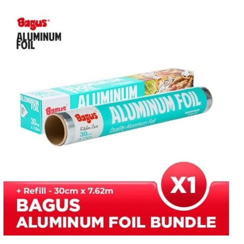 Bagus Aluminum Foil Box + Refill 30 cm x 7.62 m Set